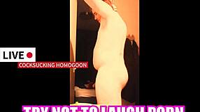 Try not to laugh porn silly cocksucking homogoon