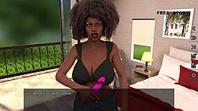 Alex fucks Latisha's pussy with her dildo!