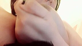 Crazy BITCH with natural TITS FUCKS monster COCK wildly.