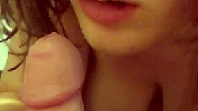 Girlfriend Sucks Boyfriend's Big Cock