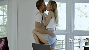 petit blonde erotic exposition reveals skinny teen riding hardcore