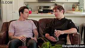 this closeted guy is fucking his cooking instructor in the kitchen! 😏🍆