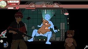 Building a horsecock sextoy for Linda in this spooky hentai game