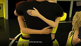 Watching Cheer Routine in 3D Animation