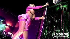 danielle derek loves her bimbo stripper life at the party