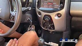 Beautiful Latina teen gets humiliated and fucked in a car