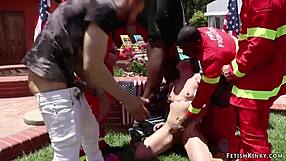 firefighters dp banging american slut!