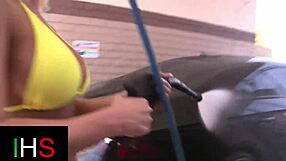 I fuked that horney milf's swolen pussy wit my big cok