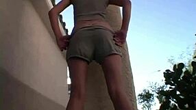 i'm amber, showing my perfect butt in this thong during the photoshoot