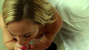 Milf olivia austin swallows cum after licking balls!