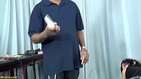 her first rough interracial fetish lesson with toys and deepthroat