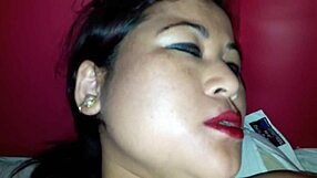 Pornstar Poosoo and Model5 play with toys and dildos in a fun session