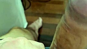 Trying to Put Condom on My Thick Penis in Homemade Bisexual Fun