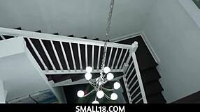 Small18 Tease Sadie Pop Plays Bratty with Sergeant Miles in POV Blowjob