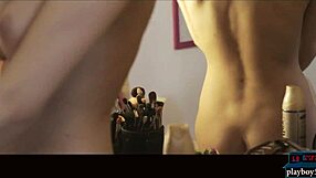 Euro Babe Rips Clothes Off