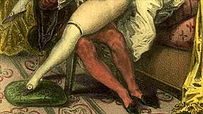 Detailed Vintage Cartoon Illustration From Antique Era