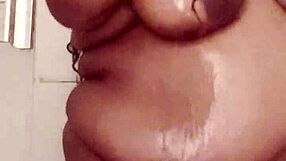 Ava Knightly's hot shower session with cum and passion