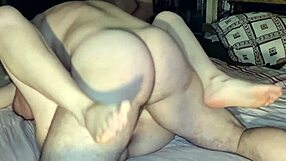 I'm destroying her tight butthole in our first threesome with friends.