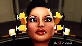 Big tits beauty endures extreme restraint sex.