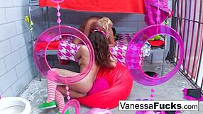 Vanessa and Natasha Nice in hot lesbian scene