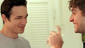 this closeted guy is fucking his cooking instructor in the kitchen! 😏🍆