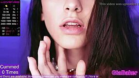 Gia Baker Teases With Her Tattooed Feet And Small Tits On Webcam, Feeling So Excited!