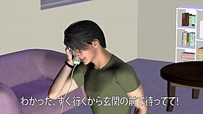 in the anime hentai world, yuna-sensei visits a home where a big ass is bound in tight bondage, leading to intense scenes