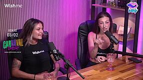 A bisexual lesbian experience in the studio with lingerie and fetish elements
