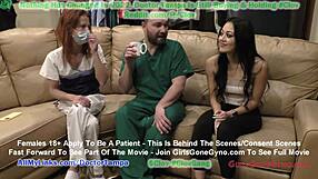 new hooters girl blaire celeste undergoes physical examination by dr stacy shepard