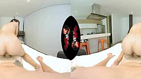 Tiny latina teen gets tight pussy pounded in pov vr reality scene