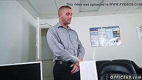 uhh, keepin the boss happy with gay man masturbation movie, ya know?