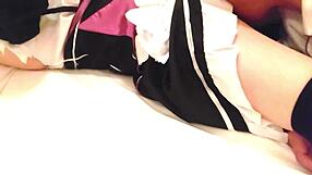 Stepson and stepdaughter have a hot and steamy cosplay scene