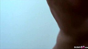 A german amateur teen amy enjoys a threesome after a party with friends