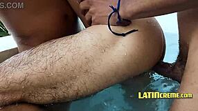 hey, those latino twinks on vacation are diving into a wild threesome adventure