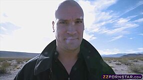 Busty blonde takes anal in final fantasy cosplay costume outdoors