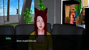 3D animated erotic story with small boobed girls