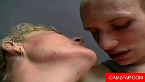 Hairy granny gets a facial 😏