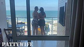 i took my friend to my ap and we licked each other's pussies while her husband wasnt home, adding some fingering too