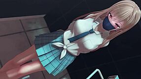 Kitagawa In The Toilet: Intriguing Anime Hentai Scene