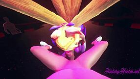 3D League of Legends hentai with Asian teens and creampies