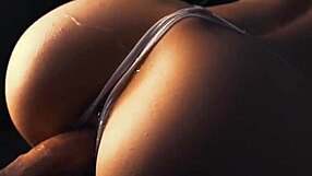 Skinny girl receives double portion