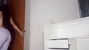 wife comes home angry, cleans, then i slam her tight vagina hard. homemade raw action awaits.