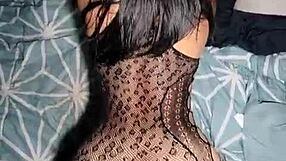 That Brunette's Ass In Lingerie Looks So Tempting