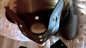 Blonde Sucks Monster Cock With Small Tits!