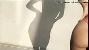 hot babe strip tease on phone, clothes ripped teasing?