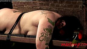 Hey, this big slave girl in stockings is really struggling under that whipping session, you know? It's intense with all the bdsm vibes.