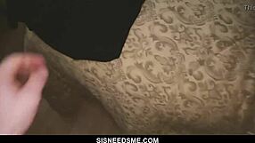 POV blowjob with American step-sis FORCED to SWALLOW my CUM