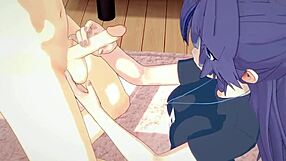 Yuuka Shows Thicc Thighs In Hentai