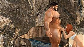 Handsome Mega Hunk Cam Heyward Receives Detailed Blowjob At Spa Retreat