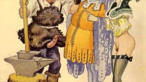 Vintage erotiska teckningar med rå vågad sensuell konst